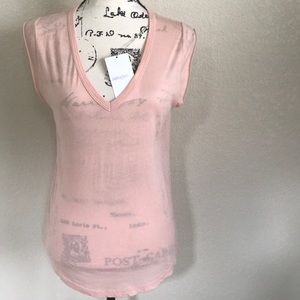 Zadig & Voltaire blush top, size M